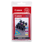 CANON CLI-526 C/M/Y ink cartridge cyan, magenta and yellow standard capacity 3 x 9ml combo-pack - 4541B009