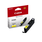 CANON CLI-551Y ink cartridge yellow standard capacity 330 pages 1-pack - 6511B001