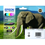 EPSON Multipack 6 colori EasyMail Claria Photo HD Elefante 24