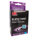 B-970/1000C COMPATIBILE UPRINT BROTHER LC970C LC1000C INKJET CIANO 10ml
