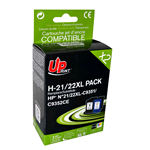 H-21/22XL PACK REMA UPRINT HP C9351 + C9352 MULTIPACK NERO+COLORE BK:20/CL:18ml