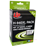 H-940XL PACK REMA UPRINT HP C4906 C4907 C4908 C4909 MULTIPACK NERO+COLORE BK:80/C+M+Y:35ml