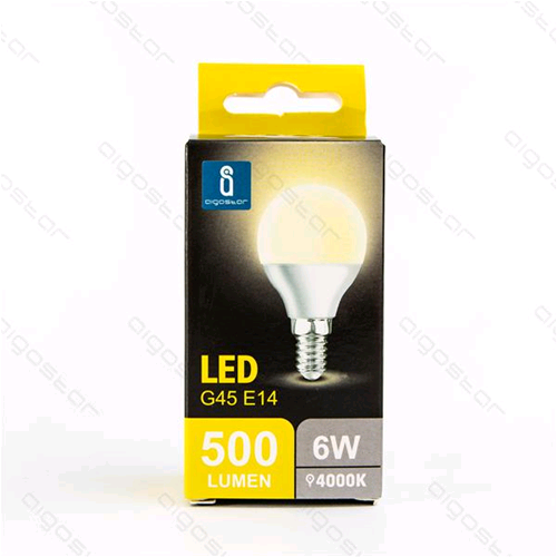 LED A5 G45(6W,E14,4000K)