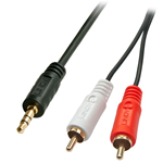 LINDY CAVO AUDIO STEREO 3.5MM A 2XRCA MAS