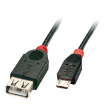 LINDY CAVO USB 2.0 OTG MICRO-B MASCHIO /