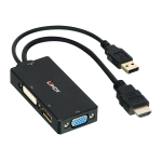 LINDY CONVERTER HDMI A DP DVI VGA