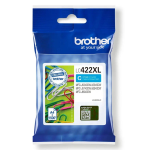 BROTHER LC-422XL ciano ink cartridge high capacity 3000 pages 1-pack - LC422XLC