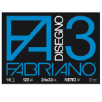 ALBUM 3 NERO (24X33CM) FG 10 125GR FABRIANO