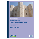 Blocco Proposte Commissione 50/50 copie autor. 29,7x21,5cm DU16721C000