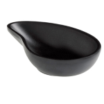 Ciotola a goccia fingerfood in melamina nera 10x6,5x2,4 cm Leone