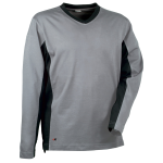 Maglietta a maniche lunghe Madeira Tg. XL grigio/nero Cofra