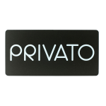 Pittogramma Privato 32,5 x 16cm PVC nero/bianco Stilcasa