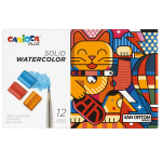 Astuccio 12 pastiglie acquerelli colori assortiti Carioca Plus